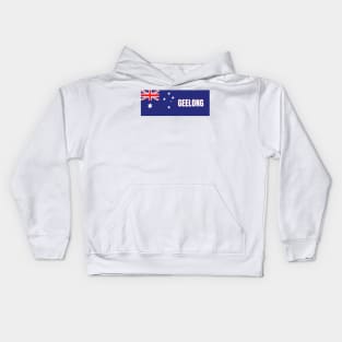 Geelong City in Australian Flag Kids Hoodie